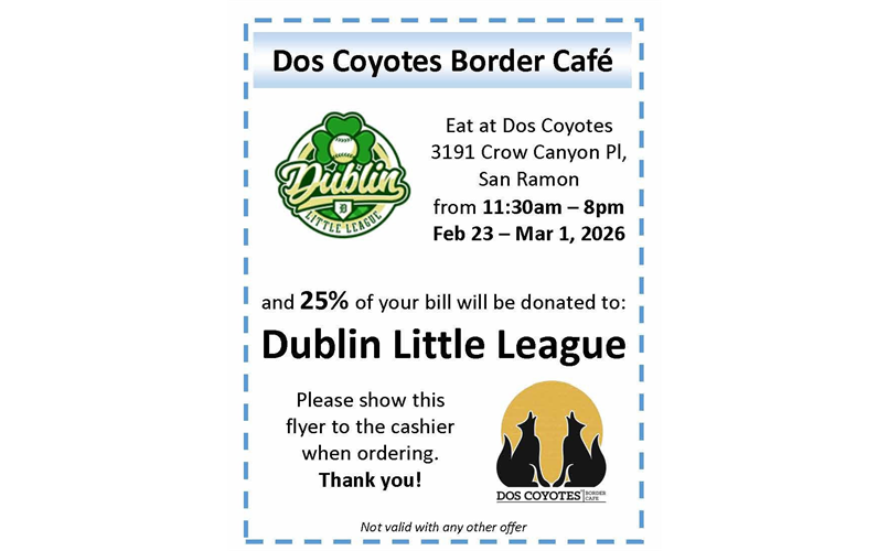 Dos Coyotes Dine Out 